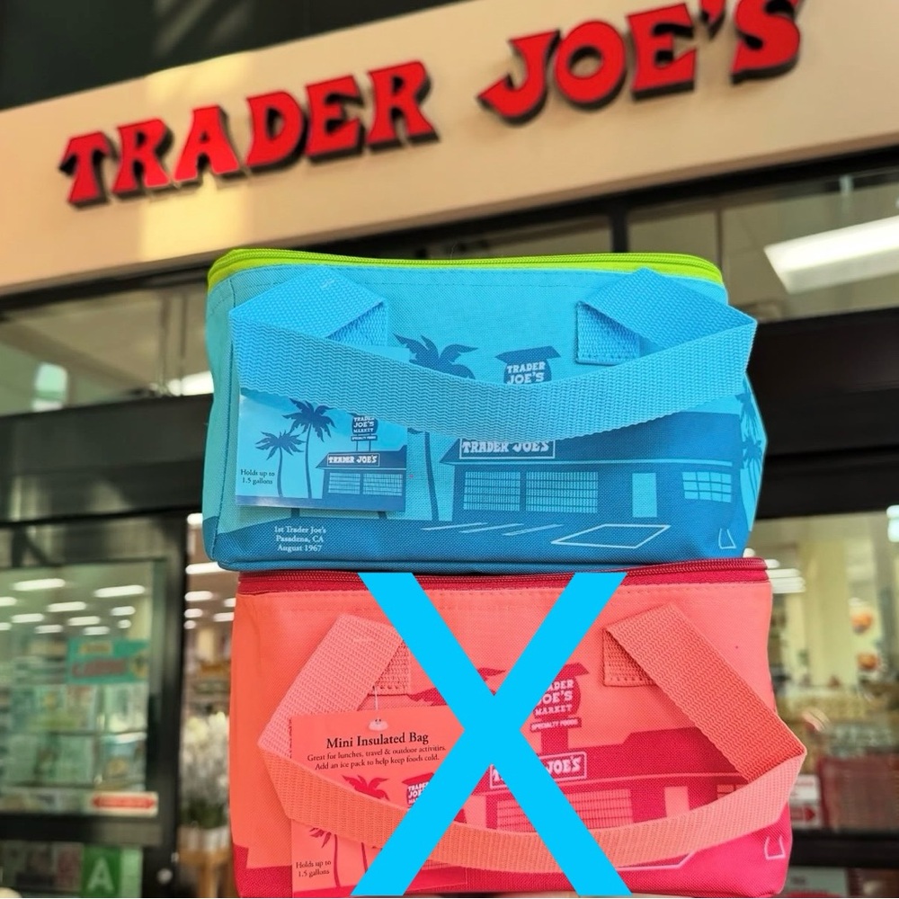 Trader Joe’s Mini Insulated Bag Sea Blue NWT
